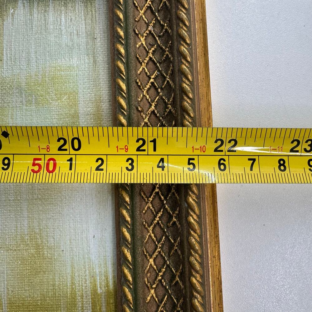 Vintage Oil Painting On Canvas Framed 16 x 20 Village Original Artist Letarte - Picture 9 of 9